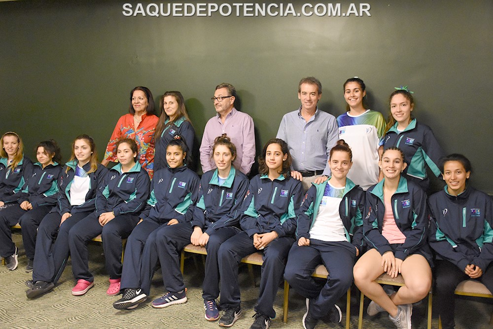 Juegos Araucanía: Presentaron el equipo femenino de Chubut