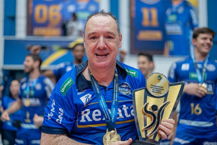 ¡Horacio Dileo y Bruno Lima, campeones del Sudamericano con el Volei Renata!